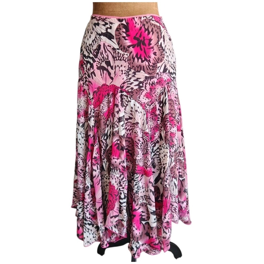 Y2K Fairycore Skirt Soft Girl Coquette Butterfly Floral Asymmetrical Size XS